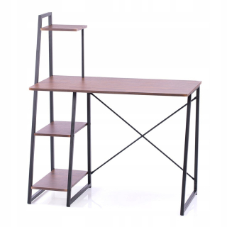Kancelársky stôl - Homede Desk Bren Espresso 102x50x117 tmavohnedá