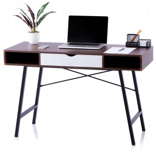 Kancelársky stôl - Homede Modern Loft Desk 120 cm tmavý kov
