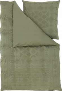 Kompletný set posteľných obliečok - Vyšívaná bavlnená podstielka Elaine 240x220, 80x80