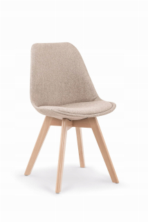 Kuchynská, jedálenská stolička - Halmar K303 čalúnené béžové stoličky / buk