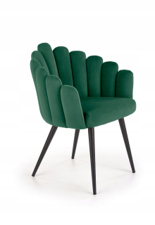 Kuchynská, jedálenská stolička - Halmar K410 stolička c. Green Velvet
