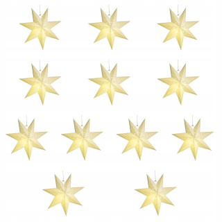 Osvetlenie nábytku - Lampa pre zavesenie lampy Holiday Star Lantern 12 PCS