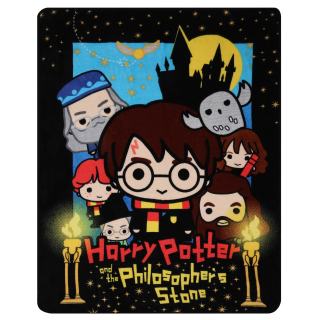 Prikrývka, prehozy na posteľ - Harry Potter Black Bedspread/Prikrývka 120x150 cm