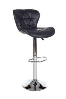 Barová stolička do kuchyne - Canela Hoker Black Swivel kuchynská stolička