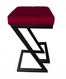 Barová stolička do kuchyne - Linea Velvet zelená stolička s lakťových opierok
