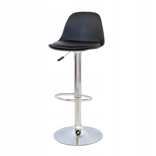 Barová stolička do kuchyne - Otočná stolička Hocker s Footrest Black 742B-B