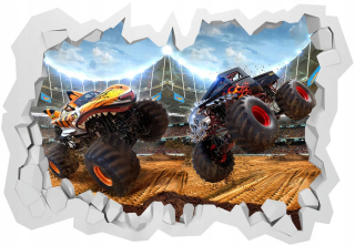 Destké samolepky - Hot Wheels Monster Truck 100x70, 3D nálepka