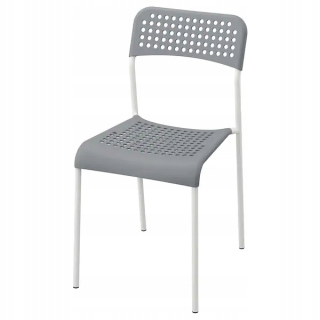 Stolička do obývačky - Ikea addé kreslo šedá biela
