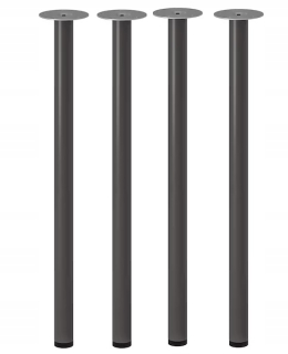Nábytkové nožičky - Ikea adils nastaviteľné nohy 4 ks šedý stolný stôl