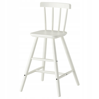 Detská stolička - Detská stolička Ikea Agam, biela