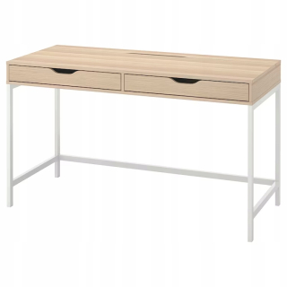 Detský písací stôla do detskej izby - Ikea Alex Desk Imitácia dub 132x58 cm