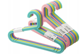 Vešiak do predsiene - Ikea Bagis Detský pásikový vešiak 24 ks.