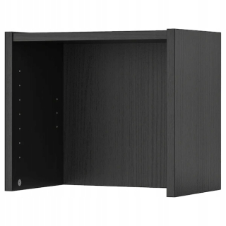 Regál, polica do pracovne - Ikea Billy Black Blocks 40x28x35 cm