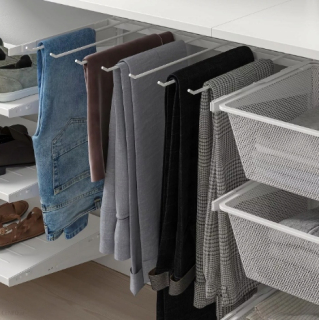 Vešiaky - Ikea baaxel nohavice vešiak biely 80 cm