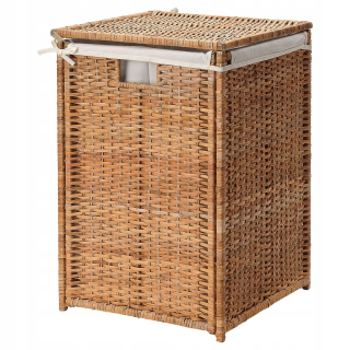 Kôš na bielizeň - Ikea Branas Laundry Basket Rattan 80L