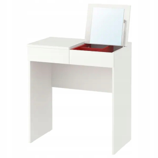 Toaletný stolík - Ikea biela toaletná tabuľka 70 x 77 x 42 cm