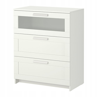 Komoda do študenskej izby - Ikea Brimnes hrudník z zásuviek 3 zásuvky biele
