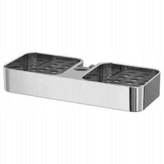 Kúpeľňová polica - Ikea Brogrund Shower Polička Chrome 25x4 cm
