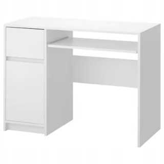 Toaletný stolík - Ikea biela toaletná tabuľka 100 x 72 x 45 cm