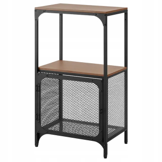 Polica do detskej izby - Knižnica IKEA FJALLBO, čierna 51x95 cm