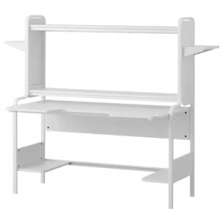Toaletný stolík - Ikea biela toaletná tabuľka 185 x 146 x 74 cm
