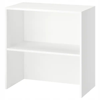 Regál, polica do pracovne - Ikea Galant White Extension 80x80 cm