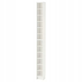 Knižnica, regál - Ikea gnedby polica pre CD/DVD 20x202 cm biela
