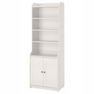 Vysoká skrinka Ikea Hauga s dverami biela 70x199cm