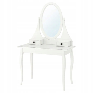 Toaletný stolík - Ikea toaletný stolík biely matt 100 x 159 x 50 cm