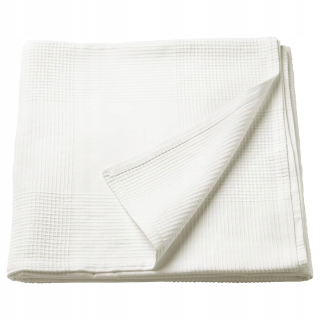 Prikrývka, prehozy na posteľ - Ikea Indira Bedspread 150x250 cm biela