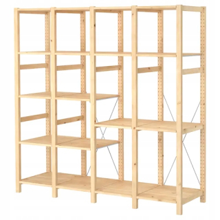 Regál policový - Ikea ivar 4 lode lode borovica 179x50x179 cm