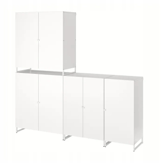 Regál policový - Ikea Jostein Rack s dverami 182x44x180 cm