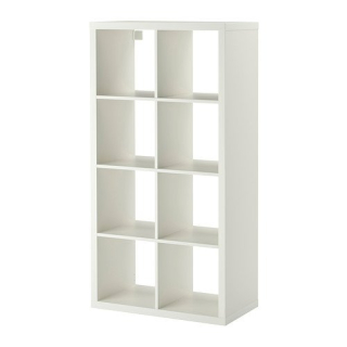 Knižnica, regál - Polica Ikea Kallax 77x147 cm biela