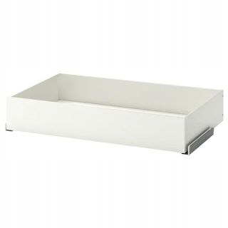 Polica do obývačky - Ikea Biały zásuvka kompliment 100x58 cm