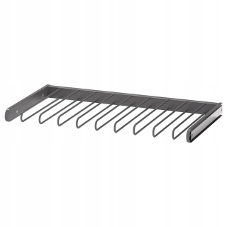 Vešiaky - Ikea kompliment zatiahnuteľný vešiak šedý 75x35 cm