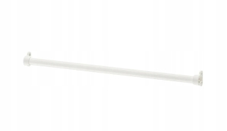 Vešiaková tyč do skrine - Ikea Compliment - Biela šatníková tyč 75 cm