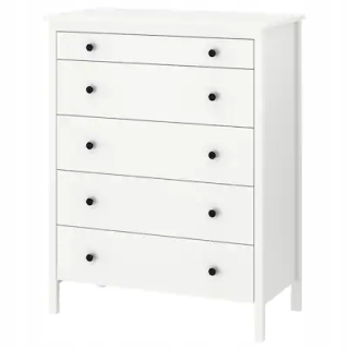 Regál, polica do pracovne - Ikea Koppang hrudník z zásuviek 5 zásuviek biele 90x114 cm