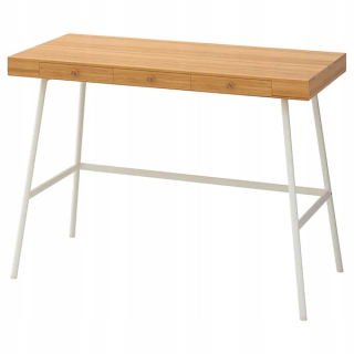 Kancelársky stôl - Ikea Lillasen Bambus Desk 102x49 cm