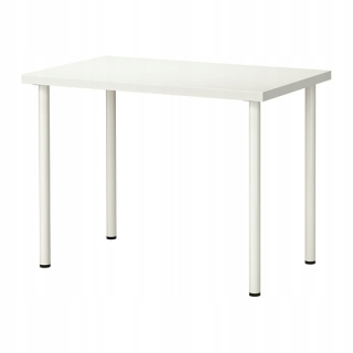 Kuchynský stôl - Ikea linnmon adils stolové stôl 100x60 cm biely