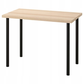 Kancelársky stôl - Ikea linnmon/adils tabuľka tabuľky dub/čierna
