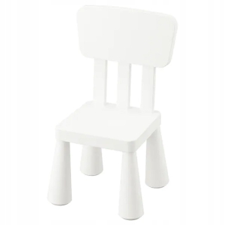 Detská stolička - DETSKÁ STOLIČKA IKEA MAMMUT BIELA