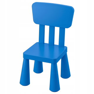 Detská stolička - Ikea mammut modrá stolička modrá
