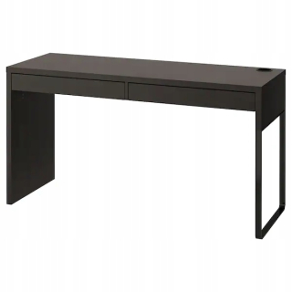 Kancelársky stôl - Ikea Micke Black Contract 142x50 cm