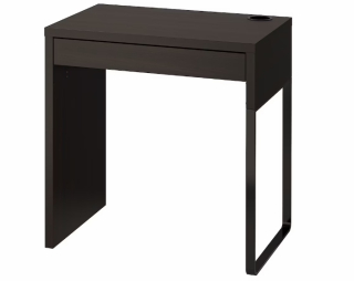 Detský písací stôla do detskej izby - Ikea Micke Desk, Czarnobrąz, 73x50 cm