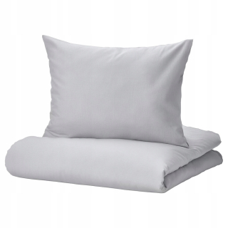 Kompletný set posteľných obliečok - Ikea nattsvarmare posteľná bielizeň 150x200 svetlo šedá