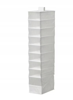 Knižnica, regál - Knižnica Ikea Skubb s 9 oddielmi, biela 22x34x120cm
