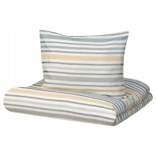 Kompletný set posteľných obliečok - Ikea Stavmal Bedding 200x200cm Flanel Belts