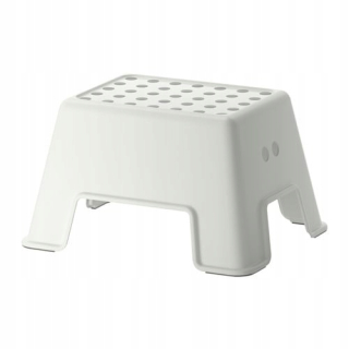 Stolík, taburetka - Ikea stolica Platform Bolmen Grade na 100 kg biela