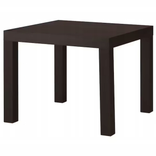 Konferenčný stolík do obývačky - Ikea nedostatok tabuľky 55x55 cm čierny konferenčný stolík