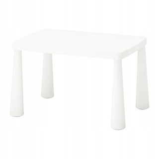 Stolík do detskej izby - Ikea Mamut Table pre dieťa biele 77x55
